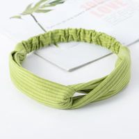 Casual Simple Style Stripe Solid Color Cloth Stripe Hair Band sku image 16