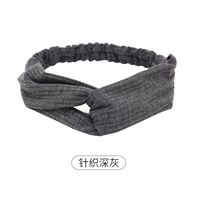 Casual Simple Style Stripe Solid Color Cloth Stripe Hair Band sku image 4