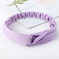 Casual Simple Style Stripe Solid Color Cloth Stripe Hair Band sku image 17