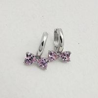 1 Pair Simple Style Bow Knot Plating Inlay Copper Zircon K Gold Plated Rhodium Plated Drop Earrings main image 2