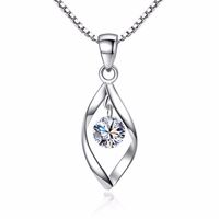 Commuer Couleur Unie Alliage Le Fer Placage Incruster Zircon Femmes Des Boucles D'Oreilles Collier sku image 1