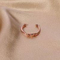 201 Stainless Steel Copper Simple Style Plating Solid Color Open Rings sku image 4