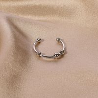 201 Stainless Steel Copper Simple Style Plating Solid Color Open Rings main image 9