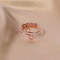 201 Stainless Steel Copper Simple Style Plating Solid Color Open Rings sku image 9