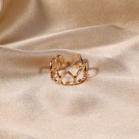 Simple Style Solid Color Alloy Plating Gold Plated Women's Open Rings main image 9