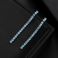 1 Paire Style Simple Brillant Gland Placage Incruster Le Cuivre Zircon Plaqué Rhodium Boucles D'oreilles main image 4