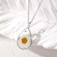 Casual Simple Style Water Droplets Alloy Resin Women's Pendant Necklace sku image 2
