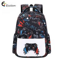 Cute Spaceship Square Zipper Fashion Backpack sku image 12