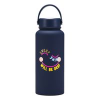 Retro Flower Stainless Steel Thermos Cup 1 Piece sku image 56