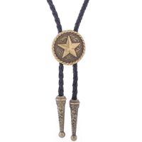 Punk Style Classique Star Bovins Crâne Alliage Corde En Cuir Unisexe Bolo Tie sku image 14