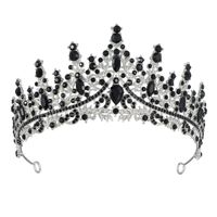 Queen Crown Zinc Alloy Plating Inlay Artificial Diamond Crown sku image 6