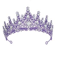 Queen Crown Zinc Alloy Plating Inlay Artificial Diamond Crown sku image 4