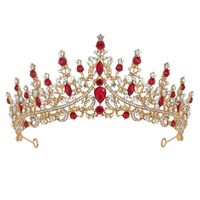 Queen Crown Zinc Alloy Plating Inlay Artificial Diamond Crown sku image 9