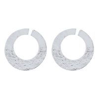 1 Pair Vintage Style Exaggerated Streetwear Circle Plating Hollow Out Alloy Ear Studs sku image 2