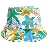 Unisex Casual Flower Printing Wide Eaves Bucket Hat sku image 1