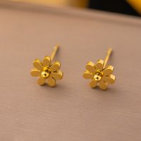 304 Stainless Steel 18K Gold Plated Commute Plating Flower Pendant Necklace sku image 1