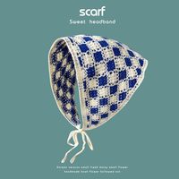 Classic Style Flower Knit Crochet Lace Scarf sku image 22