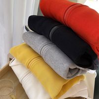 Mujeres Abrigo Manga Larga Camisetas Bordado Bolsillo Casual Color Sólido main image 5