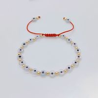 Estilo Clásico Ojo Del Diablo Chapado En Oro De 18 Quilates. Vidrio Vidrio Cobre Venta Al Por Mayor Pulsera sku image 6