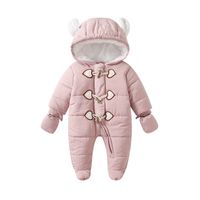 Cute Animal Cotton Polyester Baby Rompers sku image 2