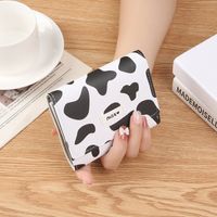 Women's Spring&summer Pu Leather Cartoon Cute Square Lock Clasp Small Wallet sku image 1