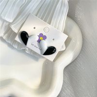 1 Pair Simple Style Classic Style Heart Shape Stoving Varnish Arylic Ear Studs sku image 3