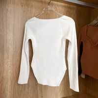 Women's Knitwear Long Sleeve Sweaters & Cardigans Casual Simple Style Solid Color main image 4