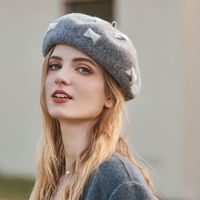 Women's Simple Style Color Block Eaveless Beret Hat main image 3