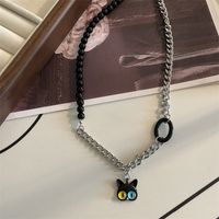 Dame Einfacher Stil Katze Titan Stahl Überzug Ringe Ohrringe Halskette main image 2