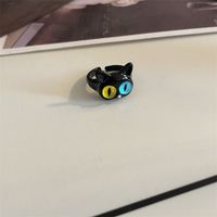 Dame Einfacher Stil Katze Titan Stahl Überzug Ringe Ohrringe Halskette sku image 1