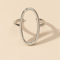 Lady Simple Style Oval Copper Plating Rings main image 5