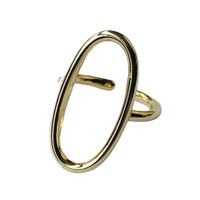 Lady Simple Style Oval Copper Plating Rings main image 4
