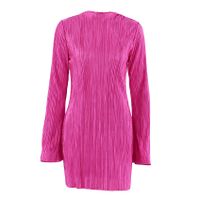 Women's Sheath Dress Casual High Neck Long Sleeve Solid Color Above Knee Daily Street main image 3