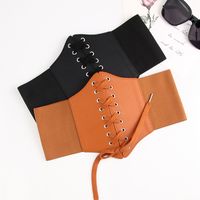 Casual Solid Color Pu Leather Women's Leather Belts main image 5