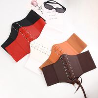 Casual Solid Color Pu Leather Women's Leather Belts main image 2