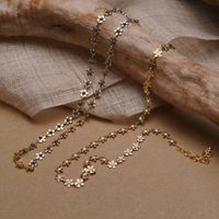 Elegant Einfacher Stil Blume Kupfer Emaille Überzug Vergoldet Halskette main image 2