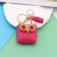 Simple Style Streetwear Owl Pu Leather Unisex Bag Pendant Keychain sku image 14