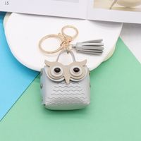 Simple Style Streetwear Owl Pu Leather Unisex Bag Pendant Keychain sku image 18