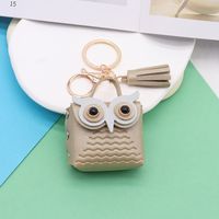 Simple Style Streetwear Owl Pu Leather Unisex Bag Pendant Keychain sku image 13