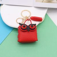 Simple Style Streetwear Owl Pu Leather Unisex Bag Pendant Keychain sku image 9