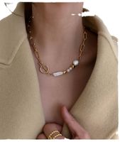 Moderner Stil Geometrisch Süßwasserperle Halskette main image 5