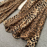 Women's Party Street Sexy Leopard Full Length Jumpsuits main image 4