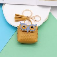 Simple Style Streetwear Owl Pu Leather Unisex Bag Pendant Keychain sku image 4