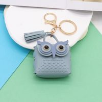 Simple Style Streetwear Owl Pu Leather Unisex Bag Pendant Keychain sku image 12