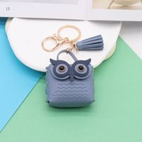 Simple Style Streetwear Owl Pu Leather Unisex Bag Pendant Keychain sku image 8