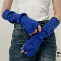 Women's Sweet Solid Color Arm Sleeves 1 Pair sku image 5