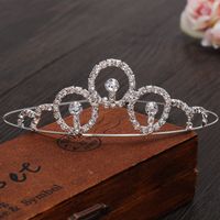 Princesa Lindo Corona Aleación Embutido Diamantes De Imitación Corona sku image 13