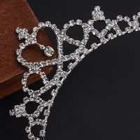 Princess Cute Crown Alloy Inlay Rhinestones Crown main image 3