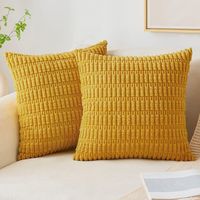 Casual Vacation Solid Color Corduroy Pillow Cases main image 1