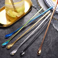 Casual Vacation Solid Color Stainless Steel Spoon main image 1